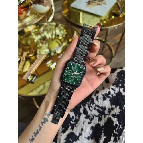 Metal Chain Strap Stainless Steel Band for Apple Watch 6 SE 5 4 3 2 1 Watchband Bracelet for Iwatch Series 40mm 44mm 38MM 42MM