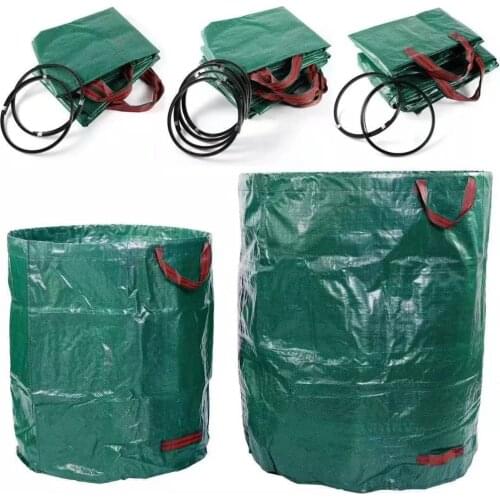 Foldable 5 Large-Capacity Garden Storage Leaf Bags, Reusable Leaf Bags To Collect A Large Number Of Leaf Sorage Bags