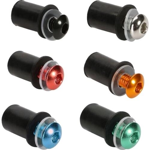 Universal 10pcs 5mm Motorcycle Screw Kit Motorbike Windscreen Windshield Bolts Screws Nut Fastener Drop shipping