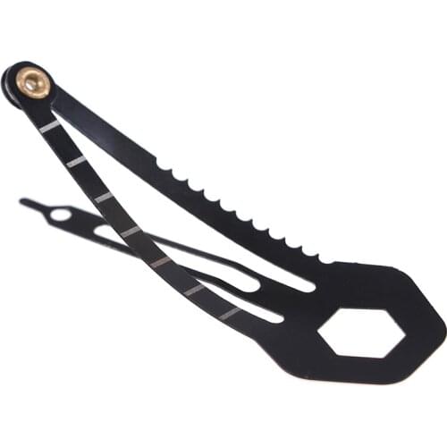 9 IN 1 EDC Portable Multifunctional Women Hairpins Tactical Screwdriver Peeler Saw cm Ruler Camping Self Defense Survival Gear