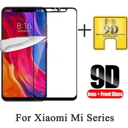 9D 2 in 1 Screen Protector For Xiaomi Mi8 Mi9SE Anti-Scratch Camera Lens Film Tempered Glass For Xiaomi Mi9 MI 8 Lite mi9se