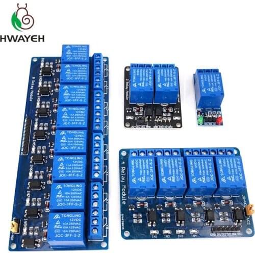 1 2 4 8 Channel DC 5V Relay Module with Optocoupler Low Level Trigger Expansion Board for arduino