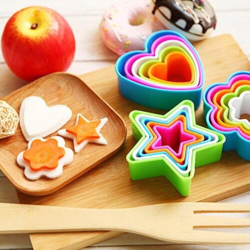 1 Set Food Grade Plastic Cookies Cutter DIY Mold Cake Decorating Tools Kitchen Accessories