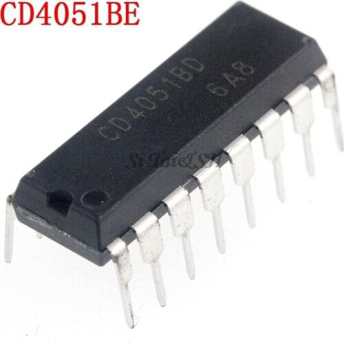 10-20PCS CD4051BE DIP16 CD4051 DIP CD4051B 4051 DIP-16 new and original IC Chipset