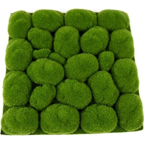 10pcs/Pack Green Artificial Moss Foam Stones Grass Plant Home Garden Decoration DIY Stone Moss Creative Crafts Ornament