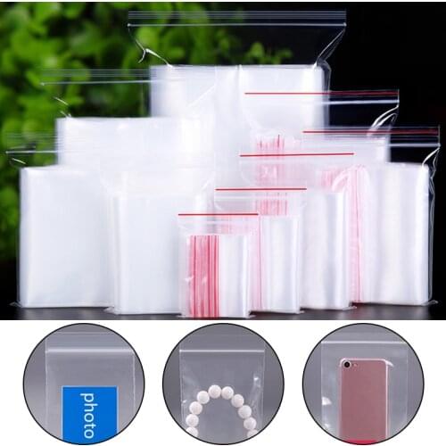 100Pcs Self-adhesive plastic bag transparent opp bag candy gift bag jewelry packaging bag Self-adhesive plastic clear bag