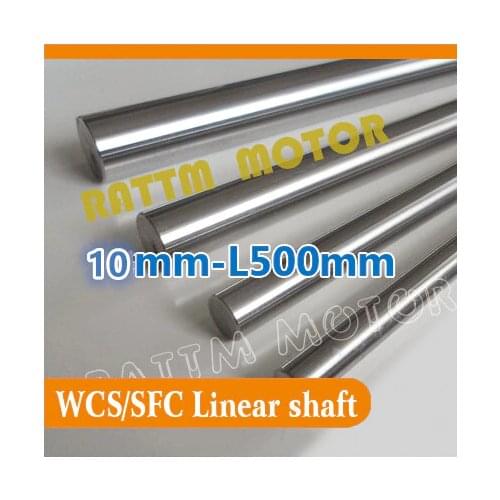 2Pcs WCS10mm L150/200/300/400/500/600mm Chrome Plated Linear Round Rod Shaft CNC XYZ 3D Printer SFC10