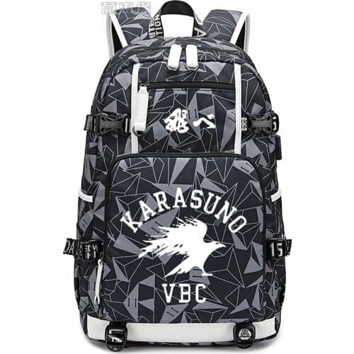 2020 Haikyu backpack student Mochila schoolbag Printing laptop bag Travel bags haikyuu Oxford Backpacks for women men