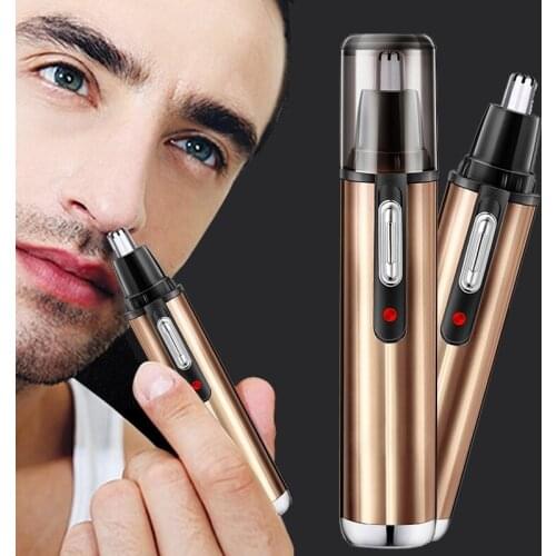 Safety Electric Nose Hair Trimmer for Men Shaving Nose Ear Trimmer Face Care Shaving Hair Removal Razor Beard Cleaning Machine