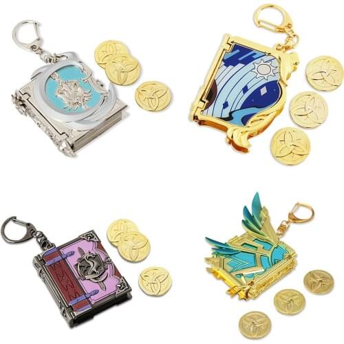 Genshin Impact Jean Gunnhildr Ganyu Keqing Barbara Gunnhildr Keychain Anime Accessories Car Keychain Original Keychains Llavero