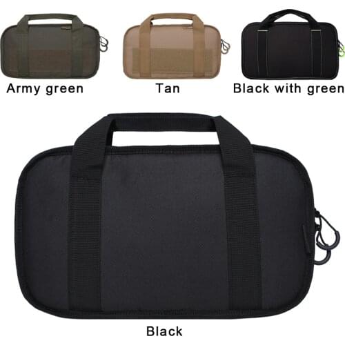Hunting Tactical Pistol Case Portable Military Handgun Bag Hand Gun Holster Pouch Durable Pistols Magazine Carry Case