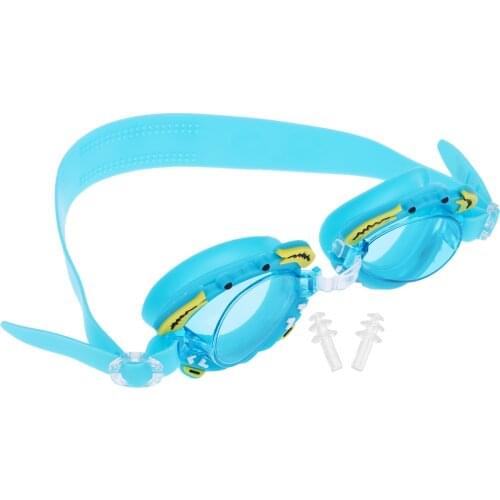 Lovoski Anti-Fog Kid Swimming Googles Glasses with Protective Case & Earplug