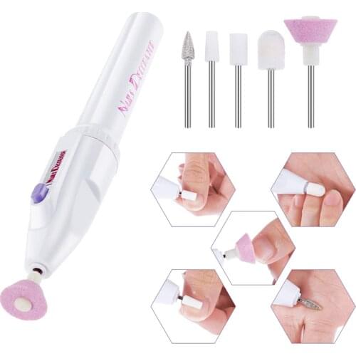 Electric Nail Drill Machine Manicure 5 In 1 Set Nail Trimming Kit Shaper Pedicure Multifunctional Nail Art Polish Tool