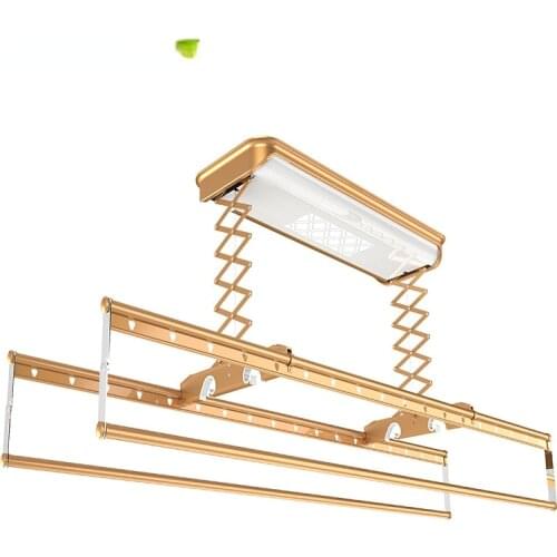 Electric durable automatic clothes hanger ceiling mounted remote clothes drying rack