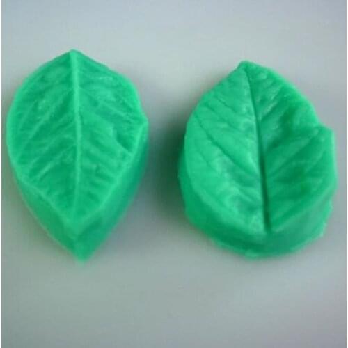 Green Leaf Shape Fondant Mold Chocolate Mold Silicon Mold For Cake Household DIY Bake Mold Tools Wedding Birthday Cake Decor