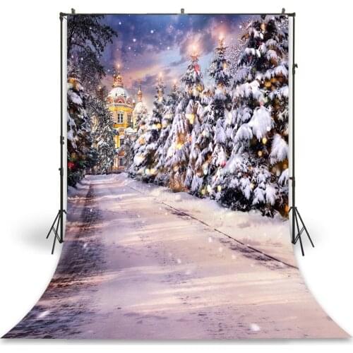 HUAYI Photography Backdrop Newborns Baby Child Photo Booth Background Winter Christmas Tree Studio Birthday Photo BackdropD-9327