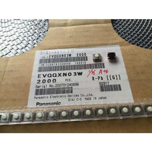 Imported Japan EVQQXN03W Tact Switch 6*6*3.1 Inside 4 feet Waterproof and dustproof buttons