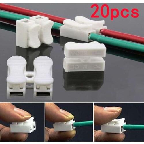 20pcs cable wire connector quick connection terminal press cable splice household Quick Electrical cable Connector tool