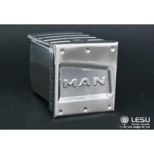 LESU Metal Exhaust Tank 46MM for RC 1/14 TAMIYA MAN Tractor Truck Dumper DIY Model Car