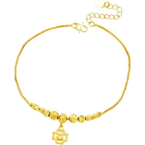 Multilayer Bell Fish Shape 24K Gold Anklet Bracelet Female Chain Ankel Beach Foot Sandal Diomedes for Women Gift Chaine Cheville