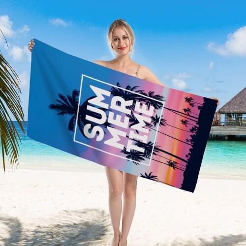 Fashion Ins Style Printed Towel Large Sport Towel Camping Accessories Bigini CoverupQuicky-Dry Microfiber Bath Towel Beach Towel