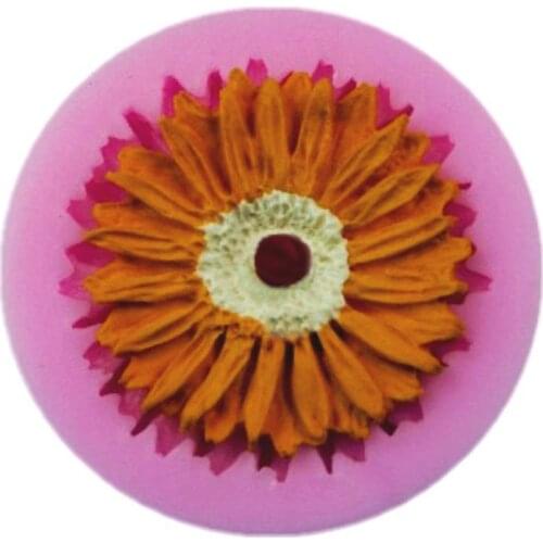 Arrival Free Shipping Slovakia Wholesale Silicone Cake Mold Sunflower Fondant Cake Decorating Tools Bakeware DIY Tools Gift