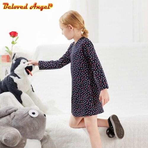 New Brand Sweet Kids Long Sleeve Dresses For Baby Girls Clothing Cotton Autumn Spring Princess Party Cute Girl Dresses