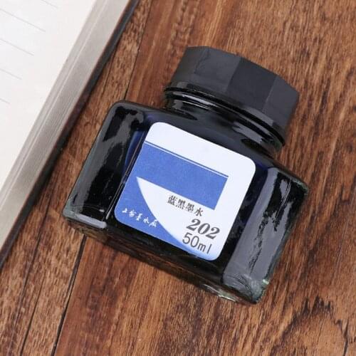 50ml Bottled Glass Smooth Writing Fountain Pen Ink Refill School Student Stationery Office Supplies