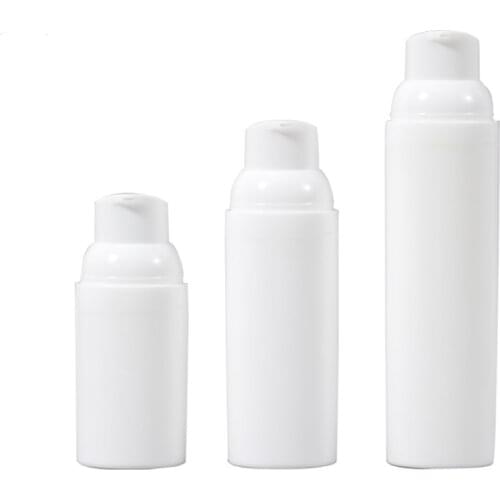 10pcs 30/50/75ml Empty Airless Cosmetics Empty Bottle Pump Plastic Processing Convenient Travel Bottle Airless Vacuum Hot Sale
