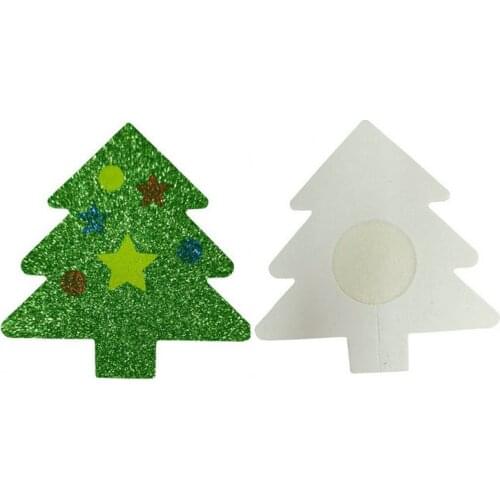 Christmas Tree Style Breast Sstickers Green Fashion Nipple Cover 1 Pair Shiny Bra Sticker Hot Sale Nipple Cover Reusable NCW179