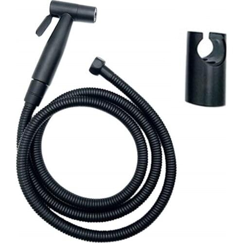 Wetips Black Steel Handheld Bidet Shower Sprayer Ducha Higienica Toilet Washer Anale Douche Anal Shattaf Bathroom Bidet Faucet
