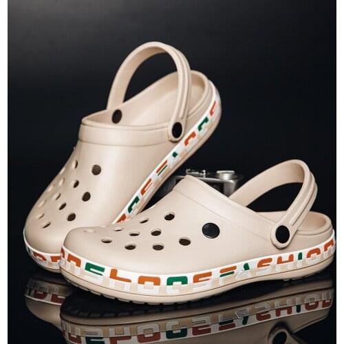 Summer Garden Sandals Clogs Men Couple Shoes Platform Non-slip Mens Home Slippers Comfort Massage Sandals Men Sandalias Hombre