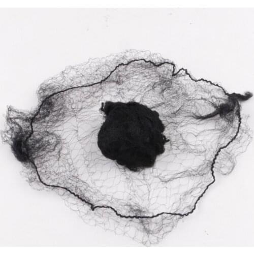 20 Pieces/lot Black White Hair Net for Packing Hair Extensions Invisible Soft Elastic Big Hairnets Wig Accessory