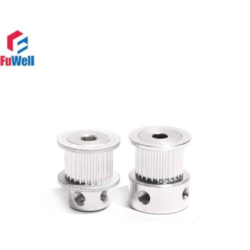 Timing Pulley S2M-25T Aluminum Alloy S2M 25Teeth Toothed Gear Wheel 7mm/11mm Belt Width 4/5/6/8mm Bore Transmission Belt Pulley