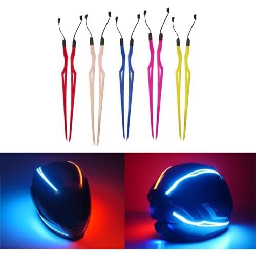 Cycling Motorcycle Helmet LED cold light Self-adhesive Reflective Luminous Sticker Strip Modified Waterproof Decoration