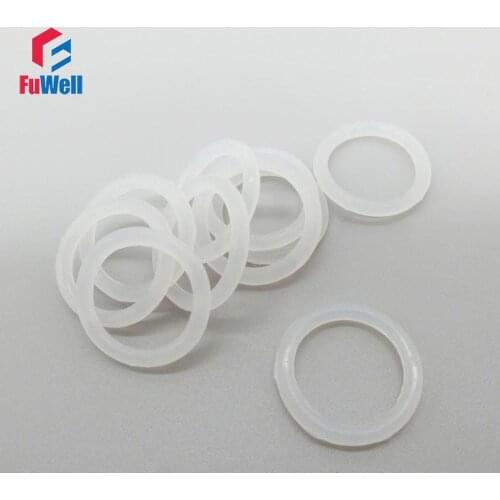 White O-rings Seals Silicon Gasket Food Grade 3.5mm Thickness OD 57/58/60/62/63/65/68/70/72/75/80mm Rubber Sealing Washer