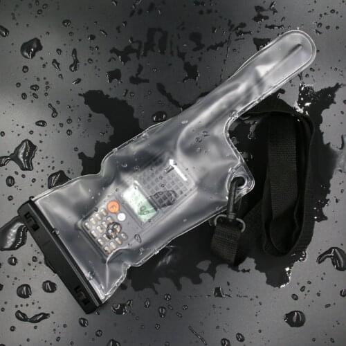 PVC Waterproof Bag Case Pouch For Walkie Talkie Two-Way Radios Full Protector Cover Holder With Lanyard Portable Outdoor Supply