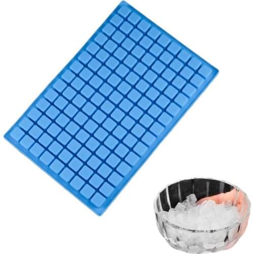 1PCS Silicone 126 Hole Mini Square Shape Cube Mold For Ice Cake Tray Cubes Candy Chocolate Pudding Jelly Party Bar Whisky Tools