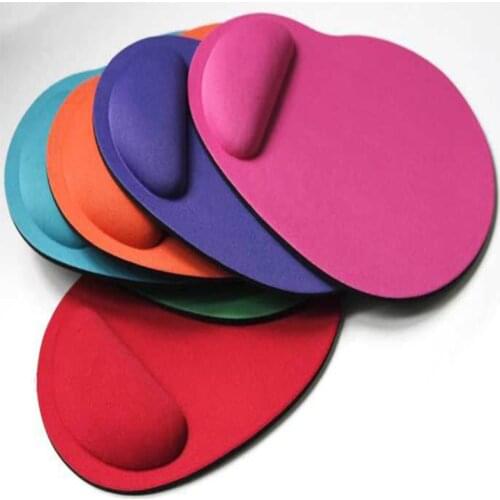 1 Pc Cute Mini Mouse Pad Portable Thickened Office Mouse Pad With Wrist Support Cushion Wrist Protector Mouse Mat