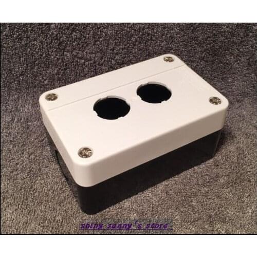 1Pcs Control Station 2 Switch 22mm Push Button Protector Box