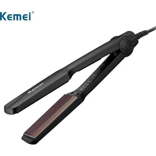 220-240V Kemei Curling Iron Corn Hair Curler Temperature Tourmaline Ceramic Hair Crimper Adjustable Styling Tools EU Plug 40D