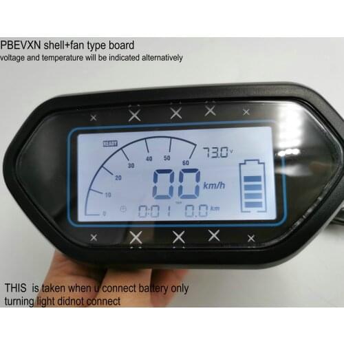 48v60v72v display with cover for lithium battery of electric bike scooter tricycle pedal motorcycle ATV instrument gauge meter