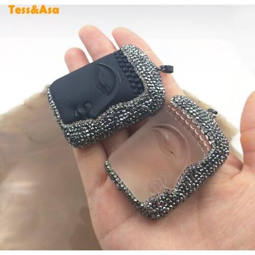 5Pcs Buddha pendant Carved Crystal Necklaces stone Rhinestone Paved Glass Beads Crystal Jewelry Pendant Making For Necklace 50mm