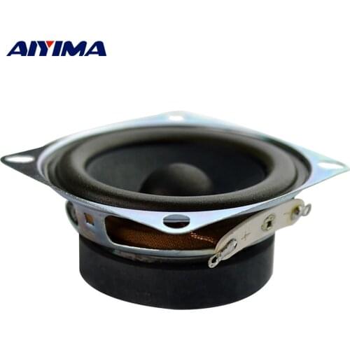 AIYIMA 2Pcs 2Inch Portable Full Range Speakers 4 Ohm 5W Paper Cone Amplifier Sound Loudspeaker Home Audio DIY Bluetooth Speaker