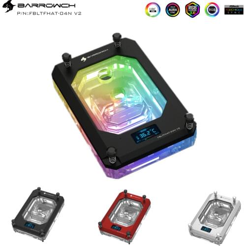 Barrowch CPU Water Block Digital Display For AMD RYZEN THREADRIPPER x399 LRC2.0 Support Mohterboard AURA SYNC FBLTFHAT-04N