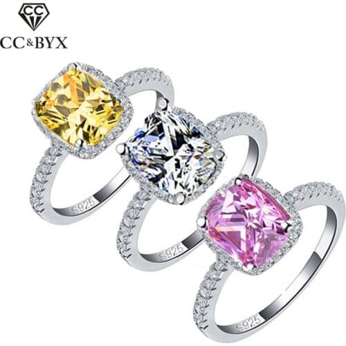 CC 925 Silver Rings For Women Charms Ladies Jewelry Midi White Gold Color Engagement Party Ring Bridal Wedding 596 Drop Shipping