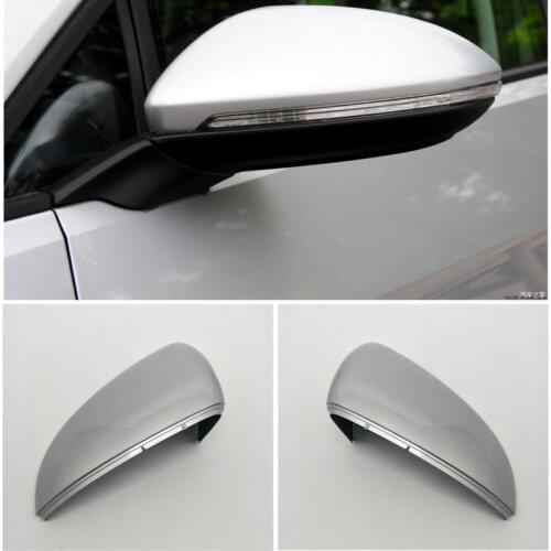 Apply to Golf 7 MK7 Outer reversing mirror shell Rear view lens cover silvery