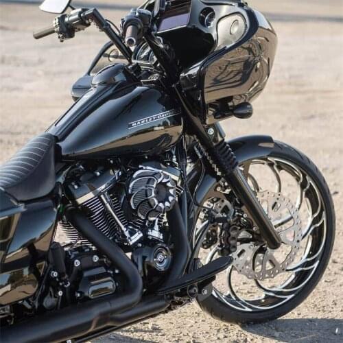 Motorcycle CNC Black Drift Air Filter Cleaner Kit for refit Harley Touring Electra Glide Road Glide Street Glide Road King 17-20