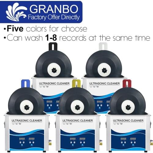 6.5L 180W Ultrasonic Cleaner Alloy Bracket Rotate Motor Drying Rack for Vinyl Record Disc CD LP