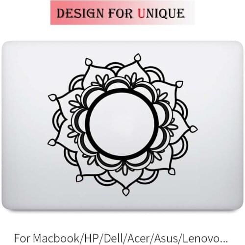 Mandala Flower Laptop Decal for Apple Macbook Sticker Pro Air Retina 11 12 13 15 inch Vinyl Mac HP Dell Surface Book Cover Skin